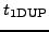$t_{\rm 1DUP}$